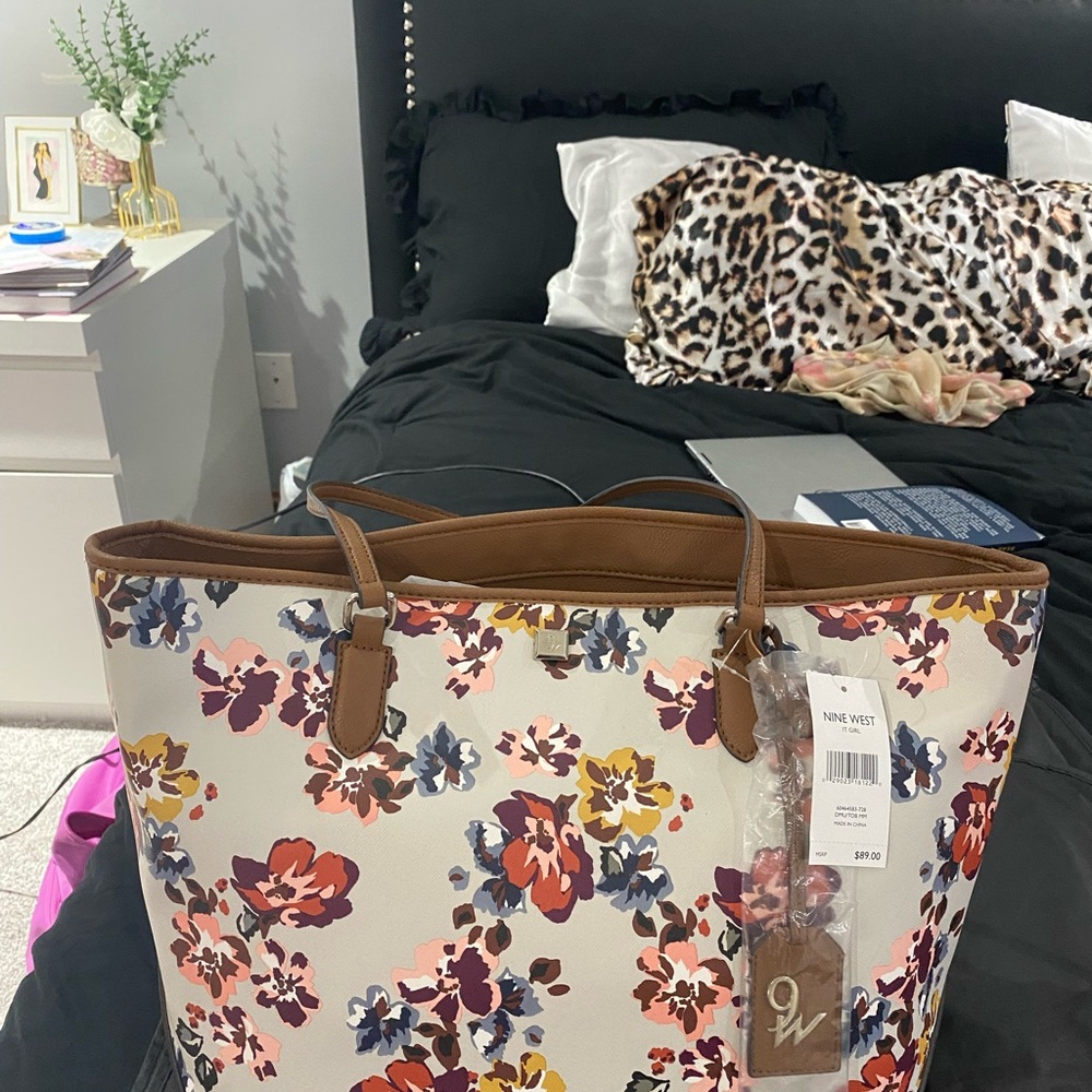 Nine West Floral Tote Bag - Multicolor